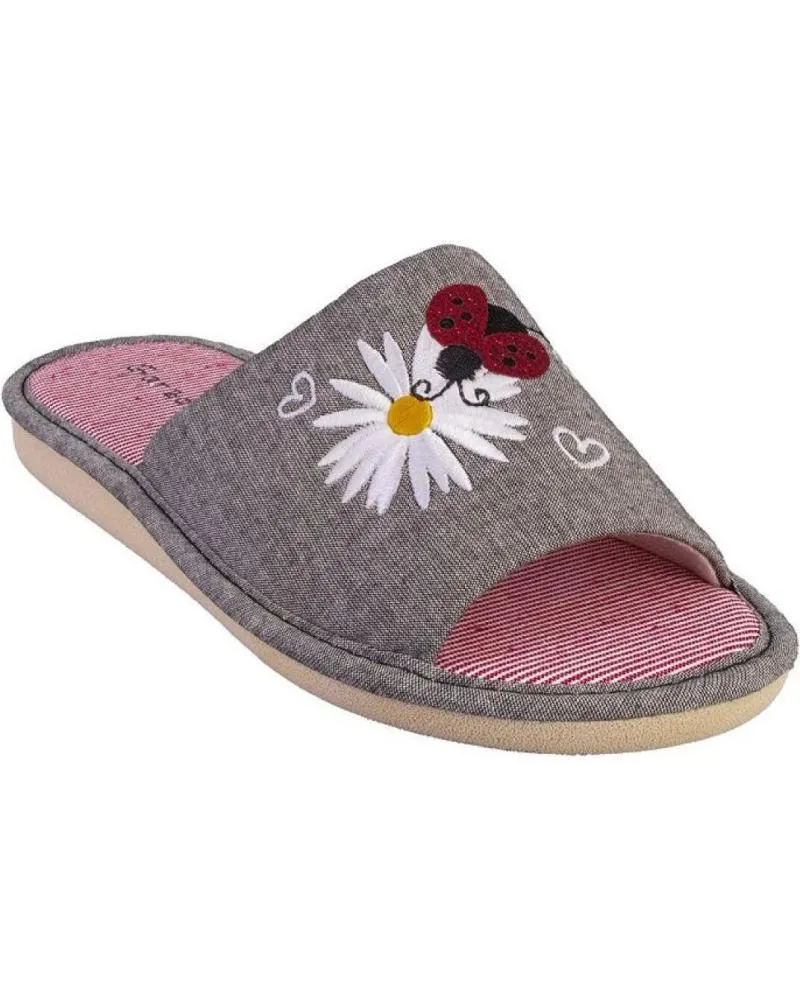 Calzado de casa GARZON  de Mujer P430 119 ZAPATILLAS DE CASA DE MUJER  NEGRO