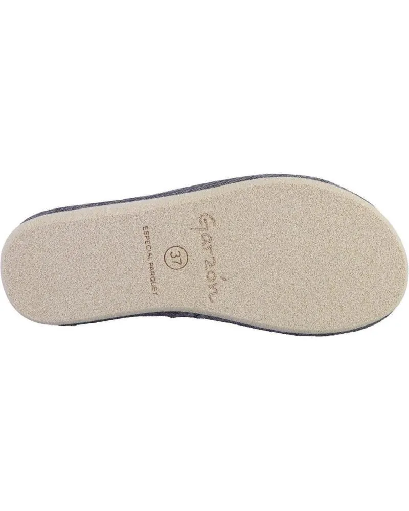 Calzado de casa GARZON  de Mujer P430 119 ZAPATILLAS DE CASA DE MUJER  NEGRO