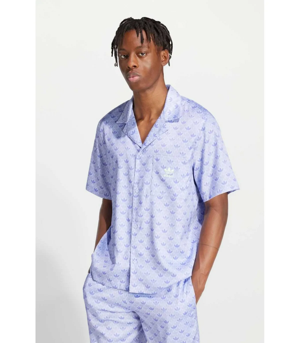 Camisa Adidas Originals Mono Satin Azul
