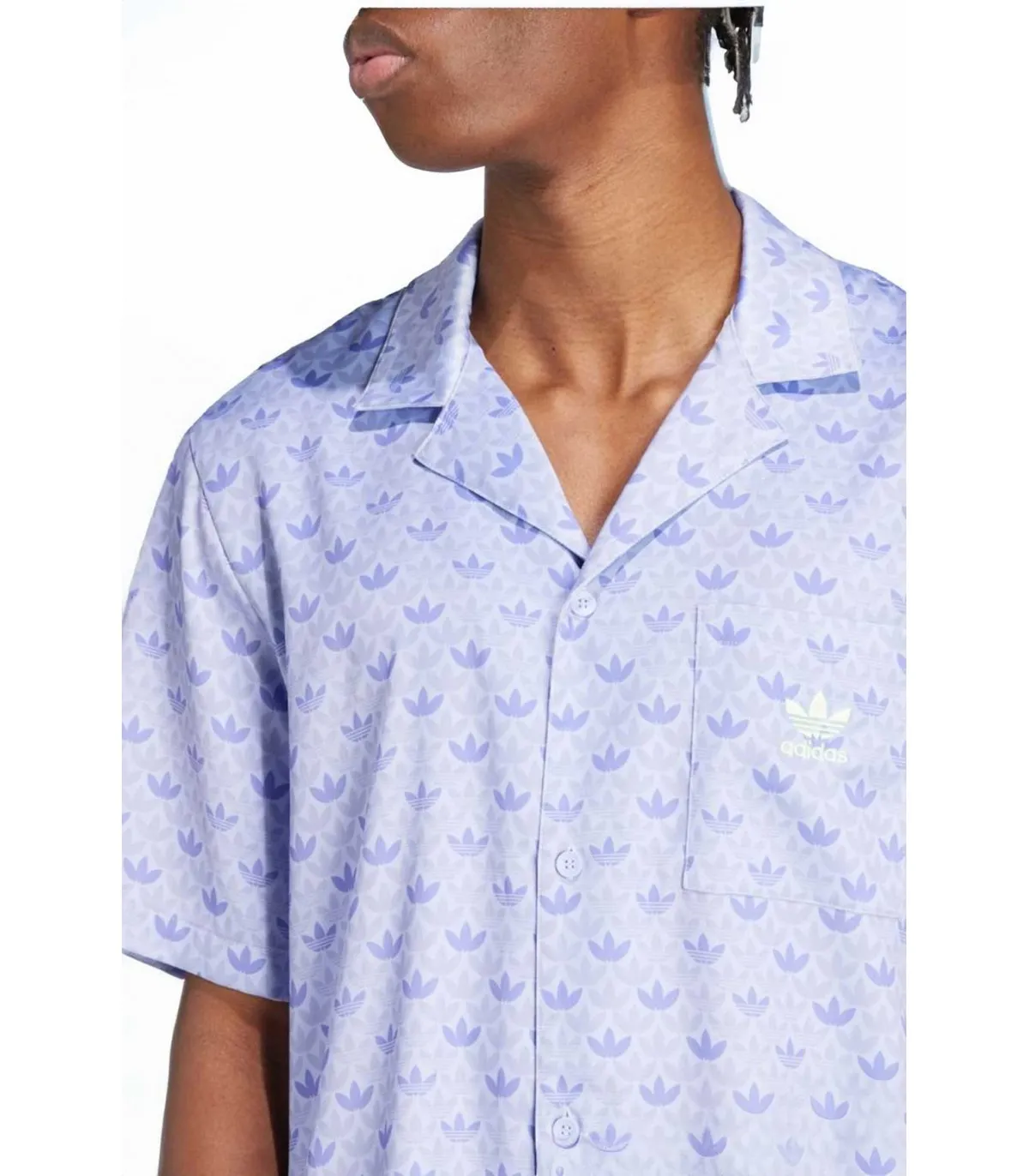 Camisa Adidas Originals Mono Satin Azul