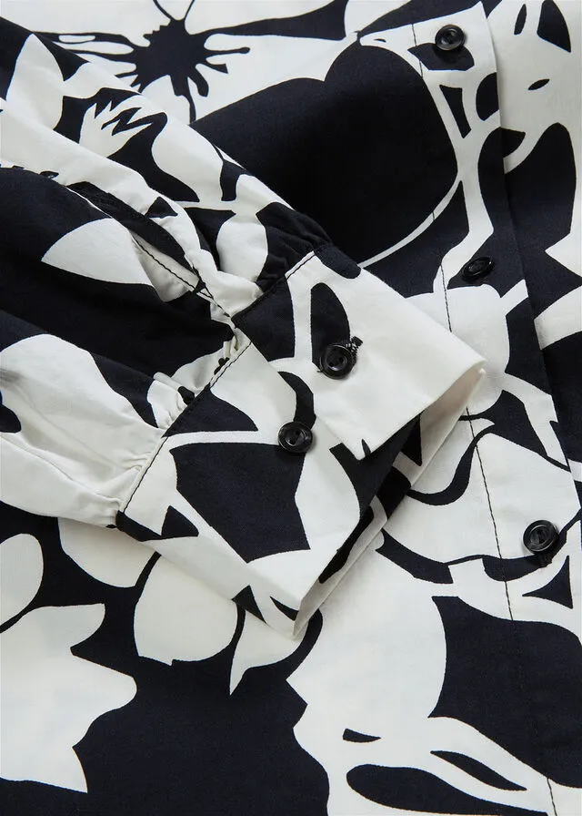CAMISA BLANCO LANANEGRO ESTAMPADO