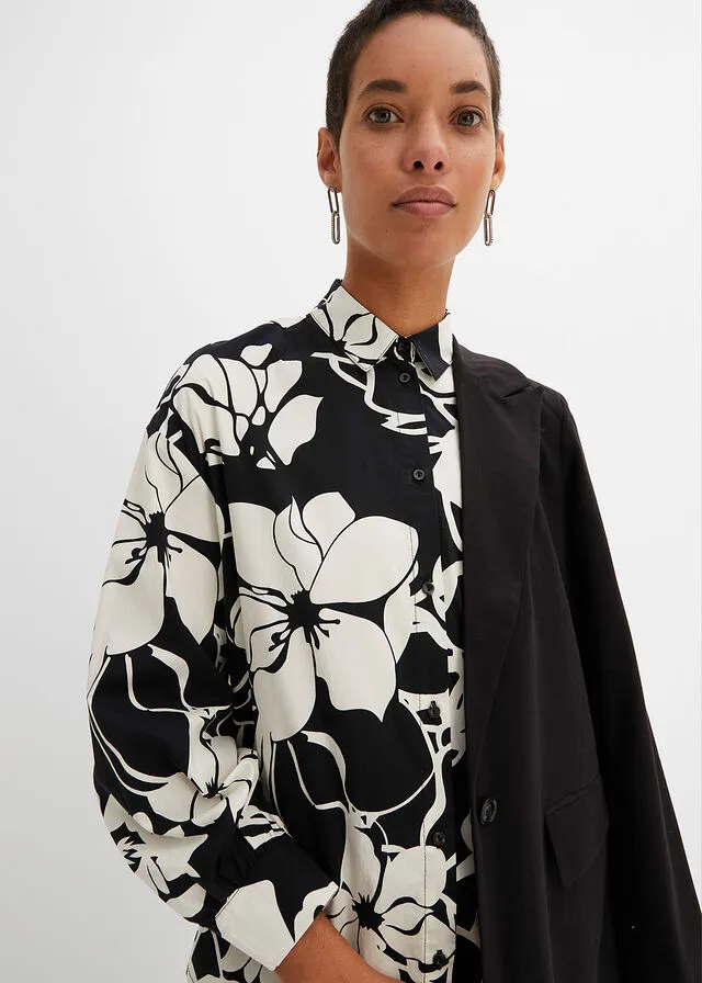 CAMISA BLANCO LANANEGRO ESTAMPADO