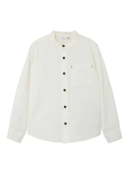 Camisa Name It Fish Blanca para Niño