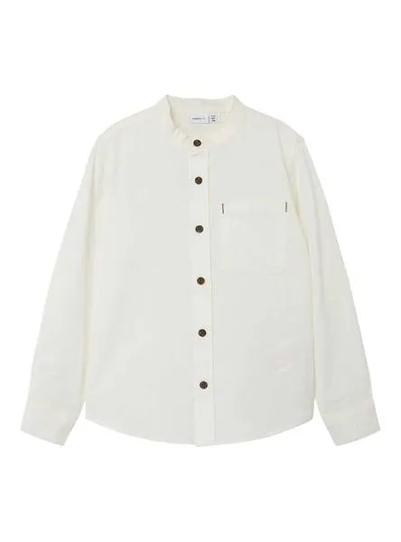 Camisa Name It Fish Blanca para Niño