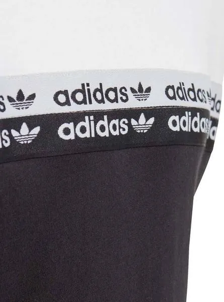 camiseta adidas tee negro blanco para niño y niña
