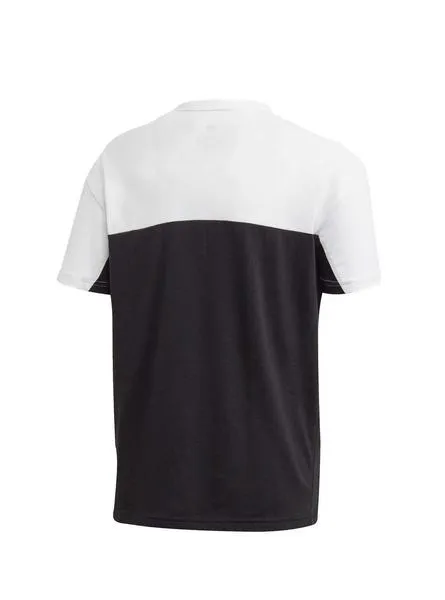 camiseta adidas tee negro blanco para niño y niña