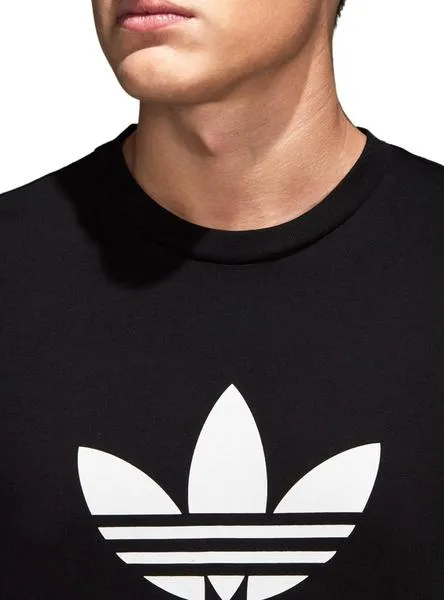camiseta adidas trefoil negro