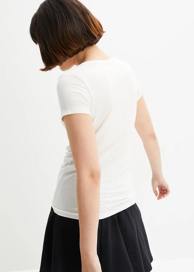 CAMISETA BLANCO LANADORADO ESTAMPADO