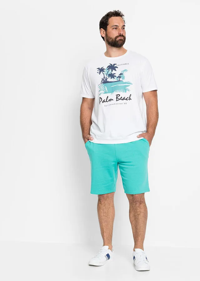 Camiseta con corte cómodo Blanco estampado