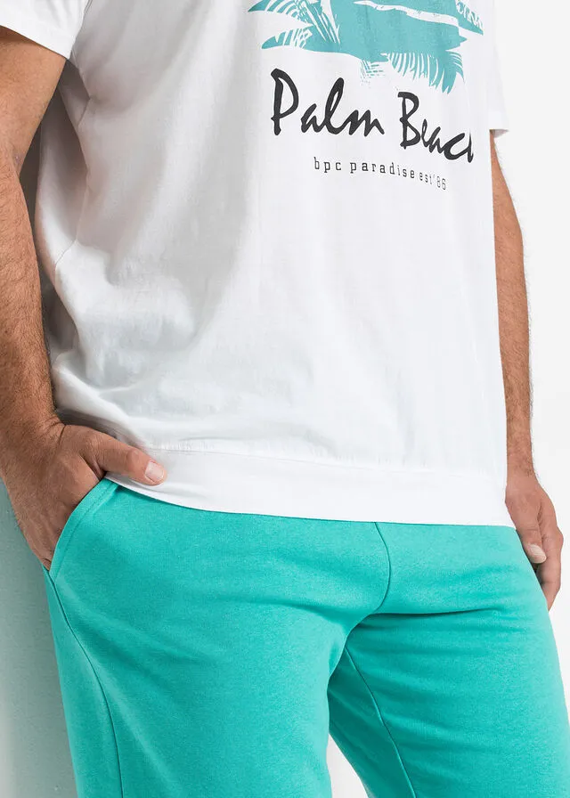 Camiseta con corte cómodo Blanco estampado