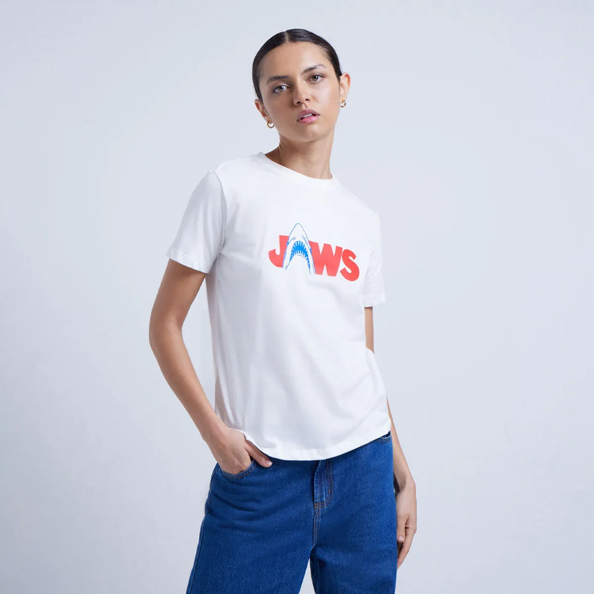 Camiseta Con Estampado De Tiburón