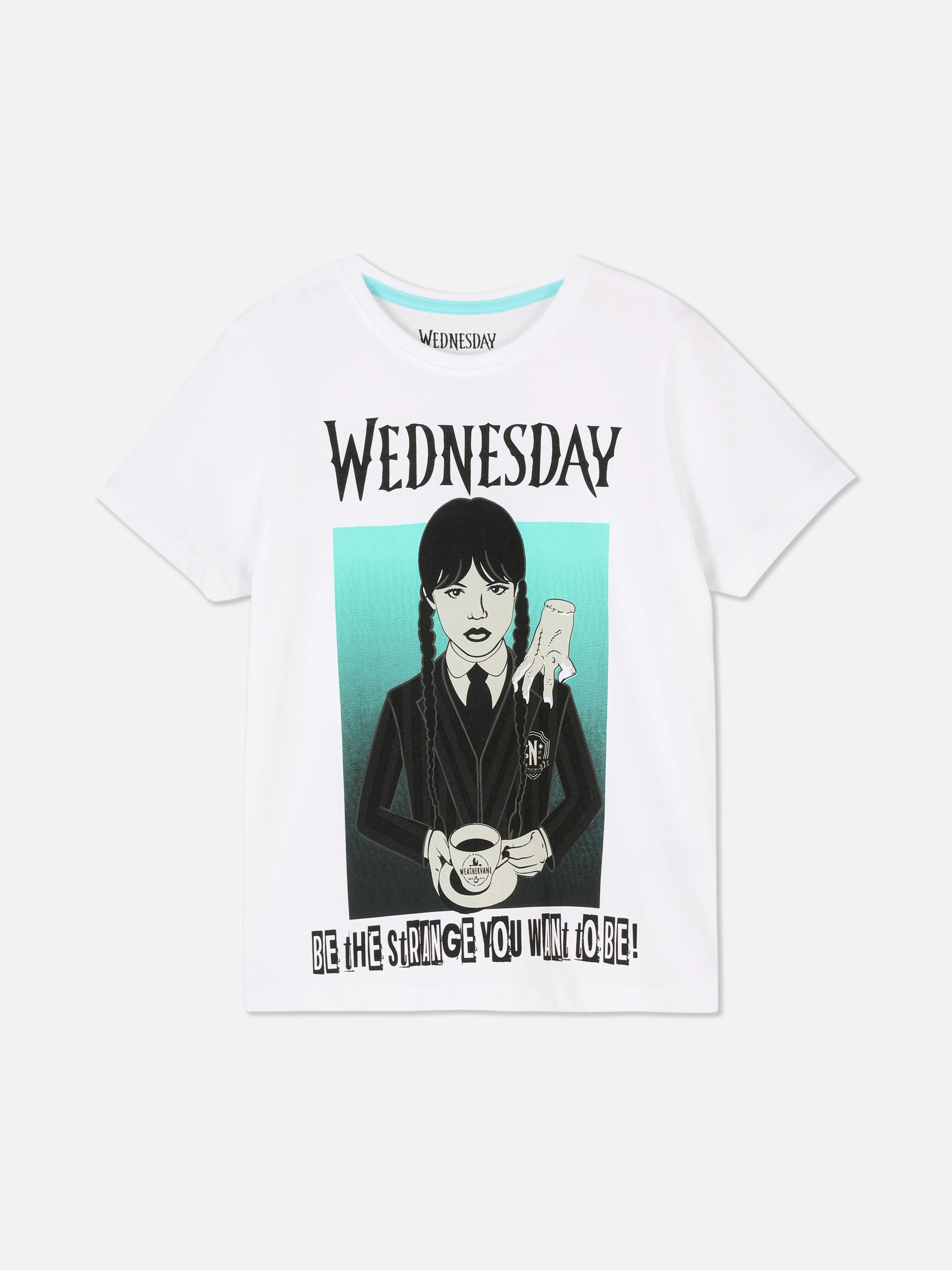 Camiseta con estampado gráfico de Miércoles Addams