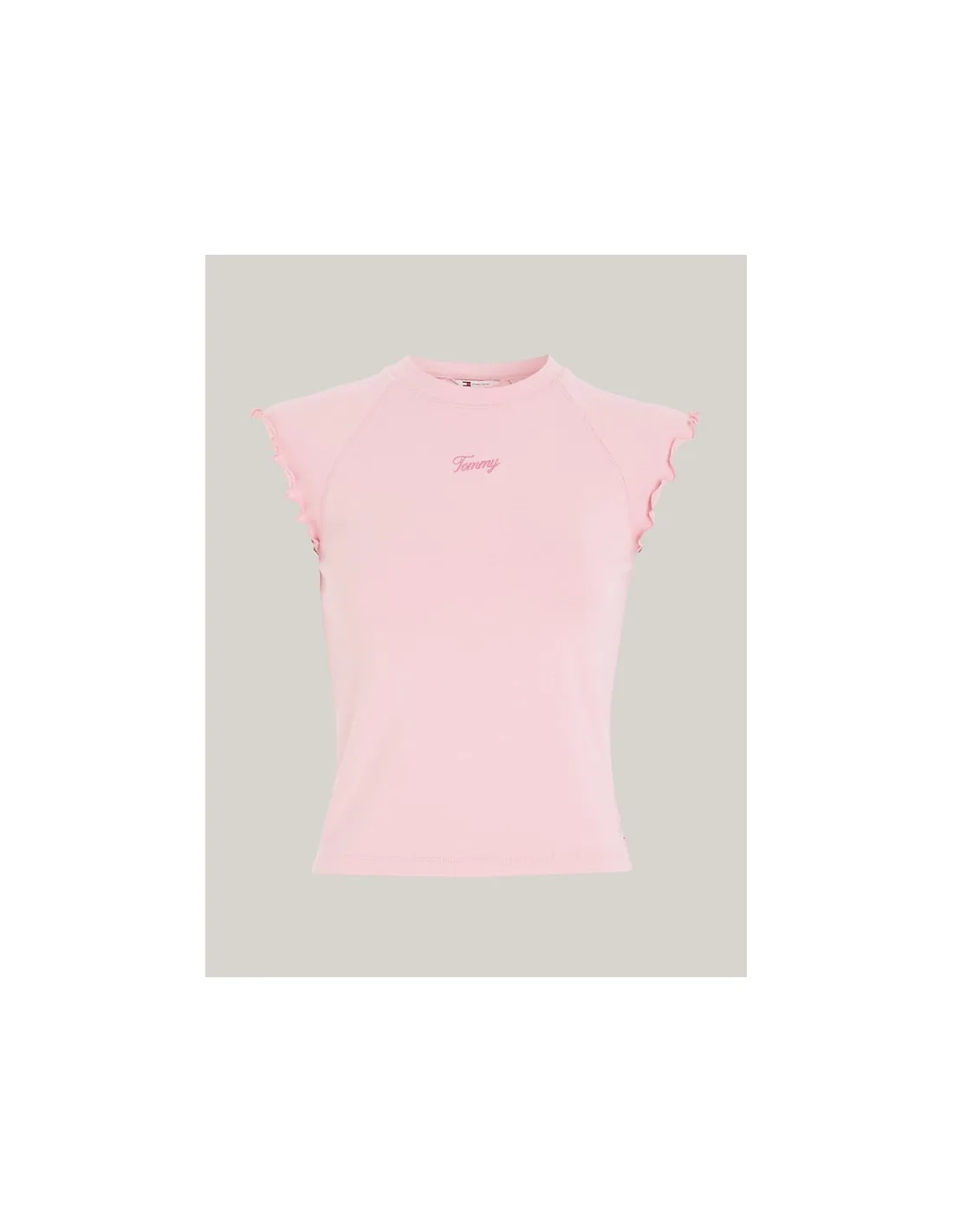 Camiseta con logo en fuente script de Tommy Jeans