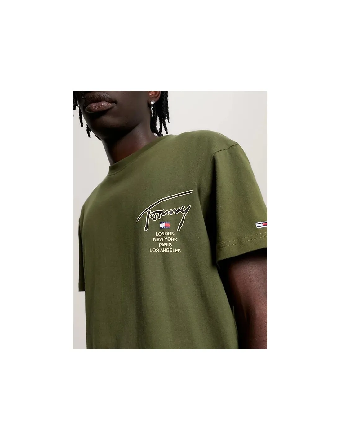 Camiseta de corte clásico con logo distintivo de Tommy Jeans