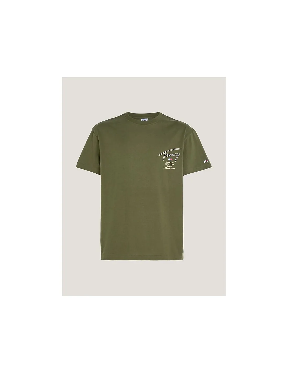 Camiseta de corte clásico con logo distintivo de Tommy Jeans