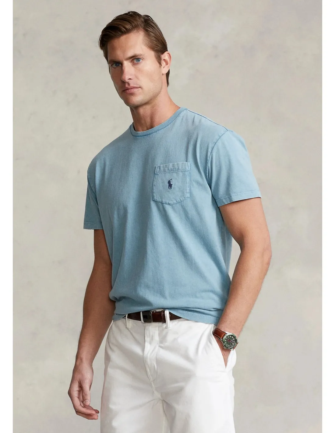Camiseta Lino Azul