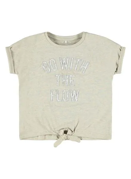 Camiseta Name It Famke Blanco Para Niña