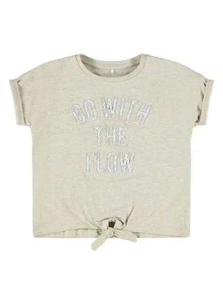 Camiseta Name It Famke Blanco Para Niña