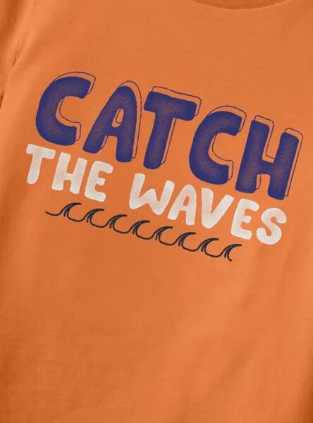 Camiseta Name It Fisher Naranja Para Niño