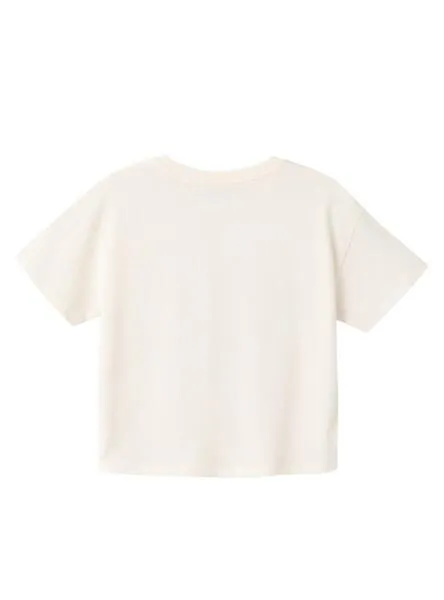 Camiseta Name It Flotter Beige Para Niña