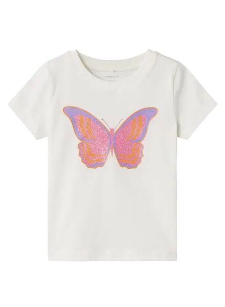 Camiseta Name It Hanne Blanco Para Niña