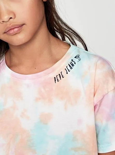 camiseta pepe jeans perle multicolor para niña