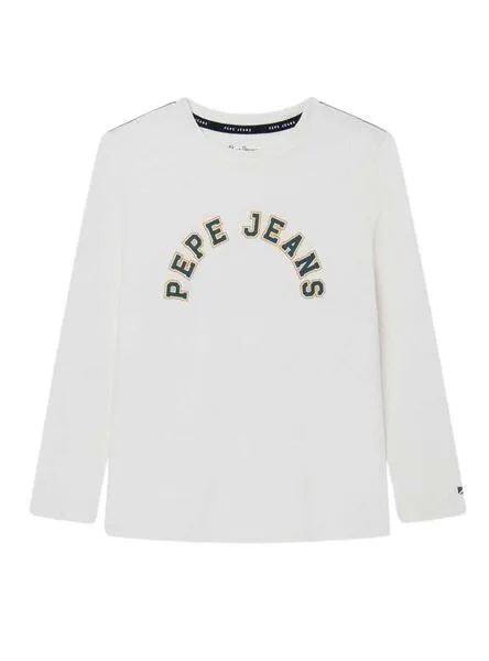 Camiseta Pepe Jeans Pierce Blanco para Niño