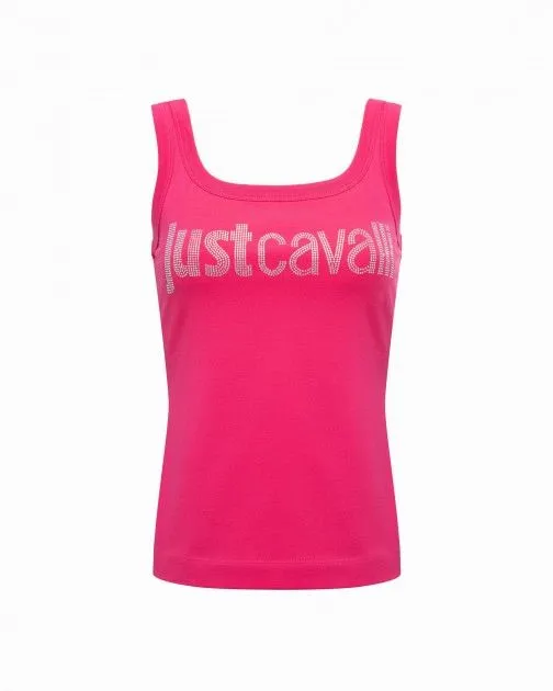Camiseta sin mangas Just Cavalli 74PBME01 Rosa