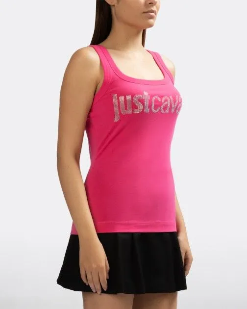 Camiseta sin mangas Just Cavalli 74PBME01 Rosa