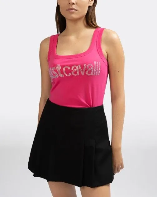 Camiseta sin mangas Just Cavalli 74PBME01 Rosa