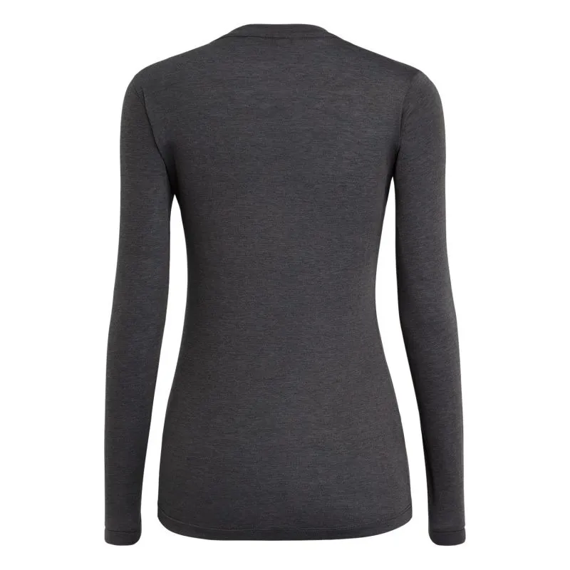 CAMISETA SOLIDLOGO DRY TON MUJER (Black Out Melange) Salewa