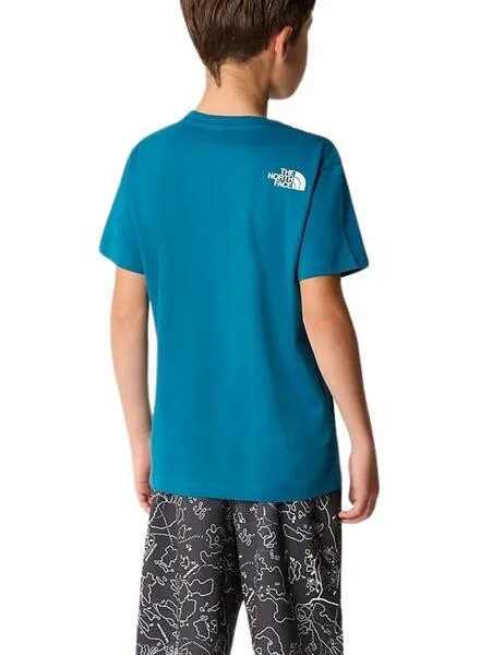 Camiseta The North Face Teen New Azul Para Niño