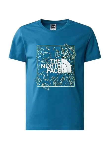 Camiseta The North Face Teen New Azul Para Niño