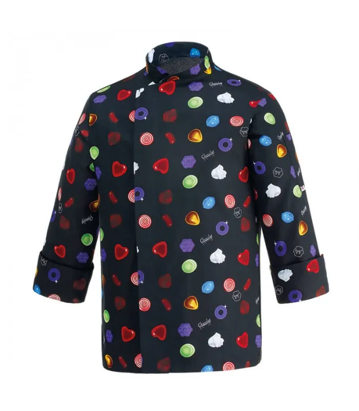 Casaca de cocinero estampada