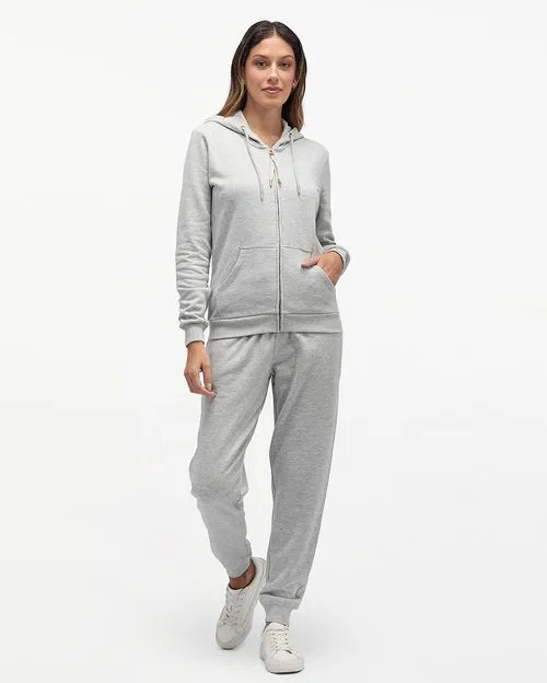 Casaca Mujer Maria Core Gris Fit Poly