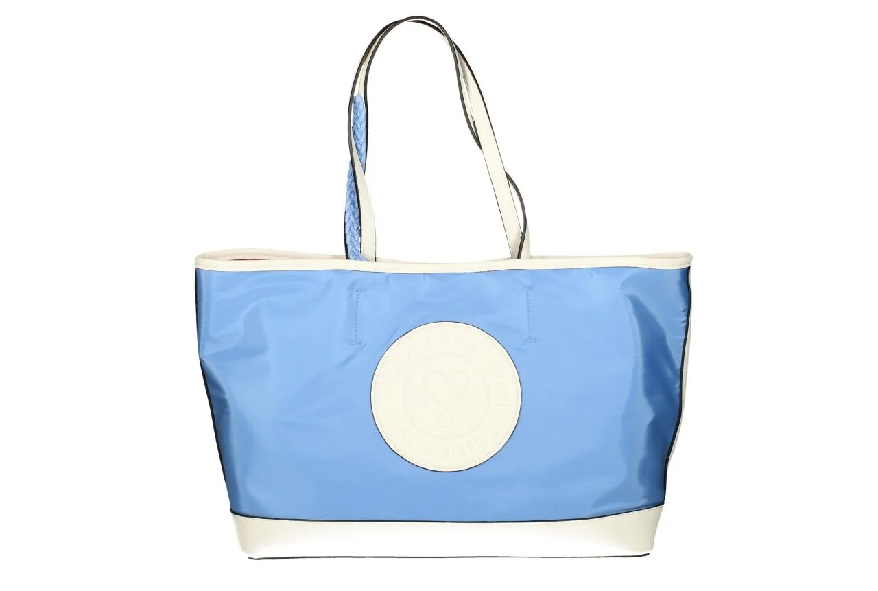 Cesta Celeste Adorno Circular Blanco Lola Casademunt Dos Asas