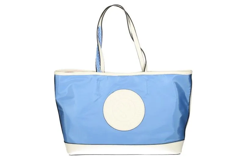 Cesta Celeste Adorno Circular Blanco Lola Casademunt Dos Asas
