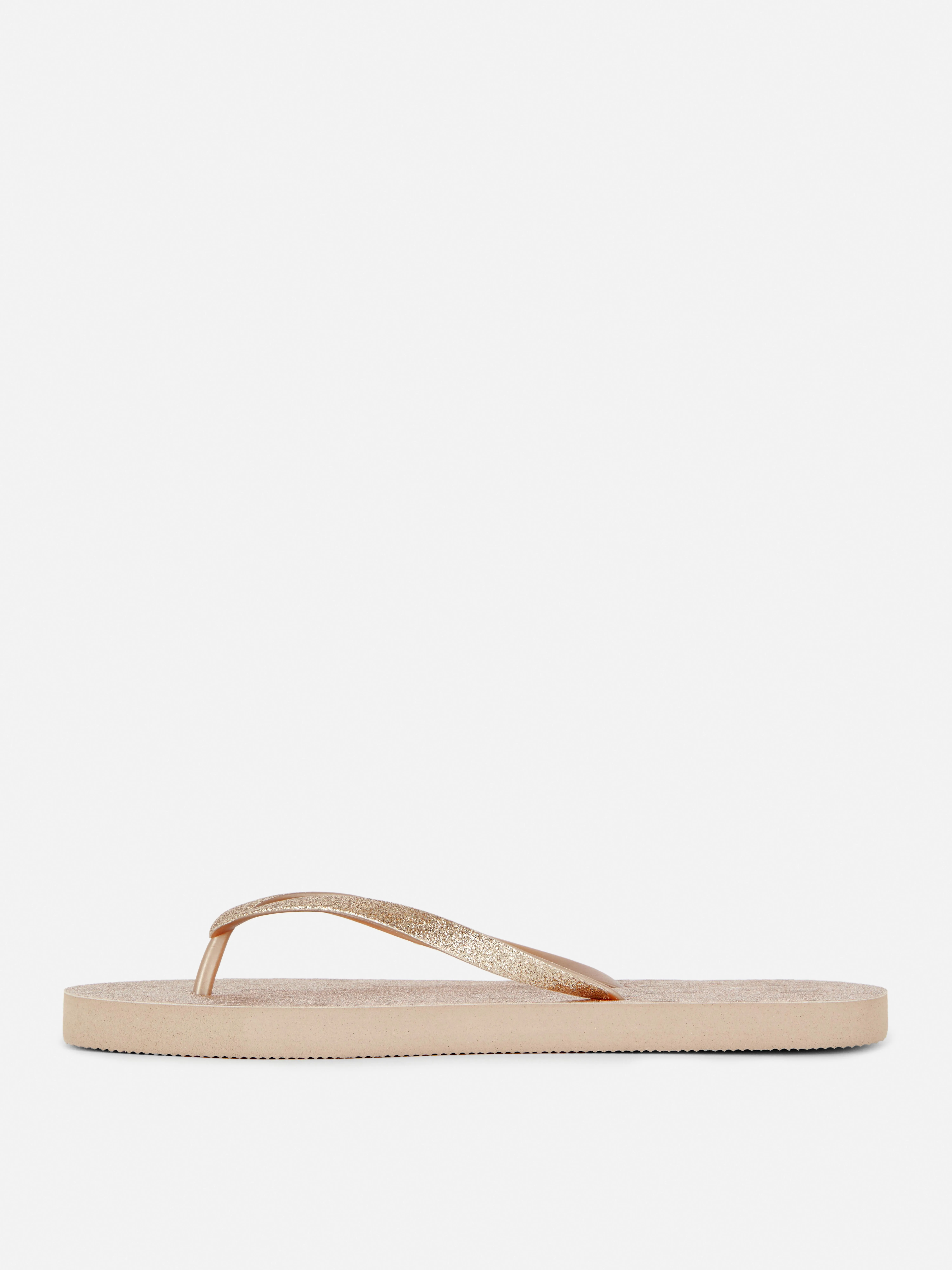 Chanclas brillantes metalizadas