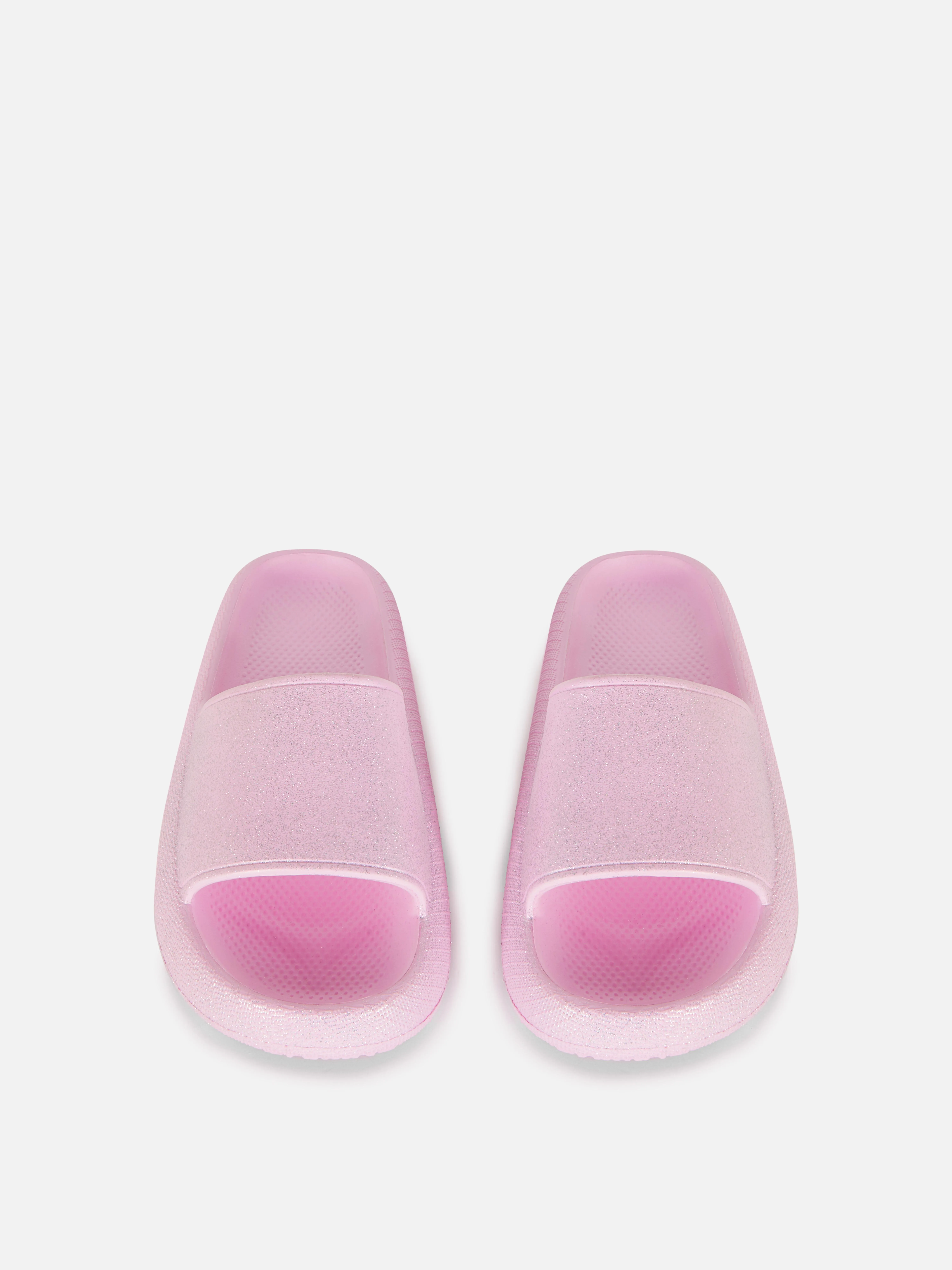 Chanclas de piscina con purpurina