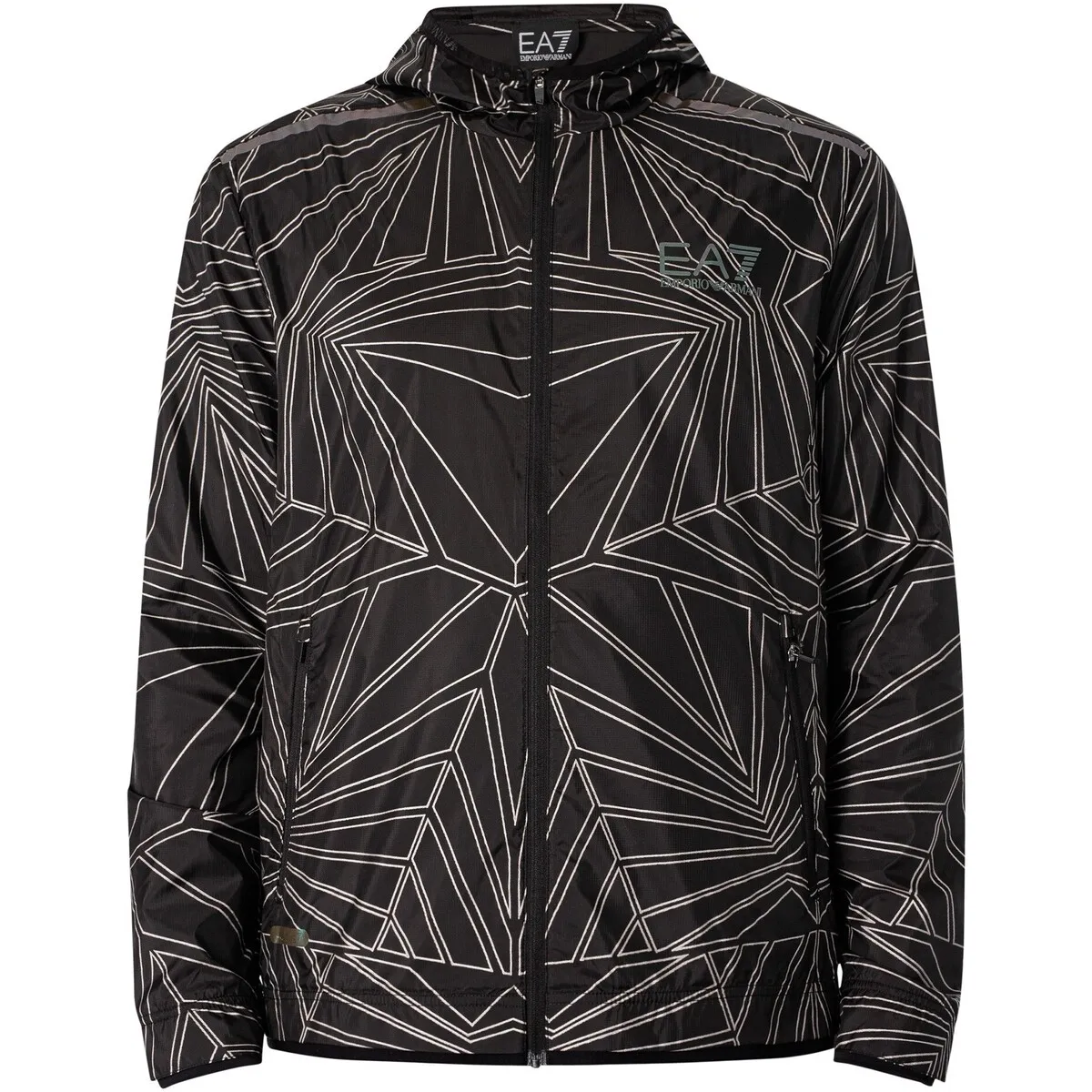 Chaqueta Ligera Con Estampado Y Logo
