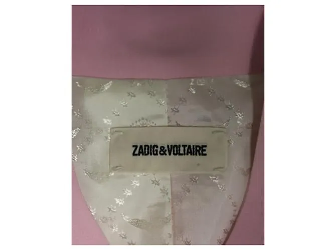 Chaqueta muy crepé de acetato rosa de Zadig & Voltaire 