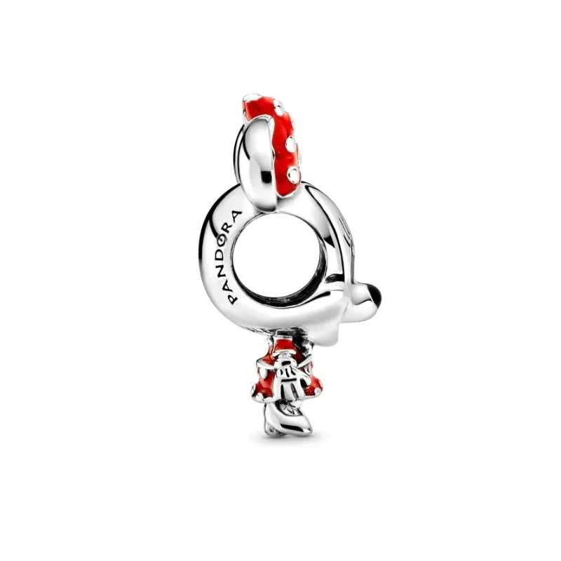 Charm Minnie Mouse con Vestido y Lazo de lunares de Disney 798880C02