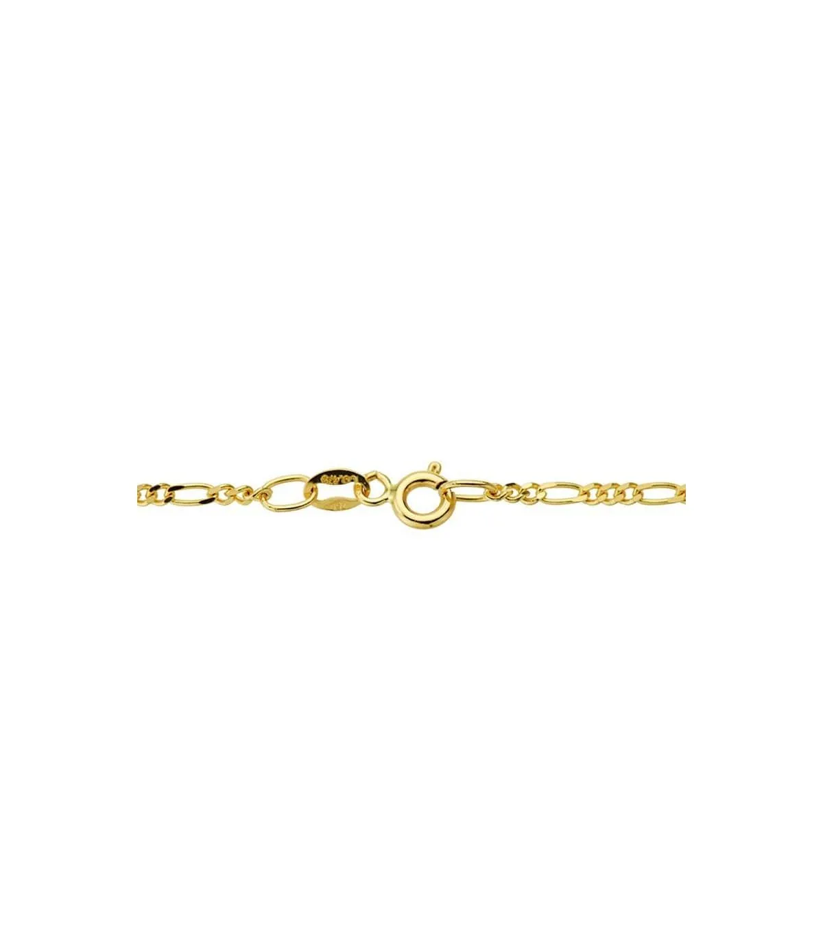 Chaîne cheval alternée, 1.7 mm 18 K 60cm