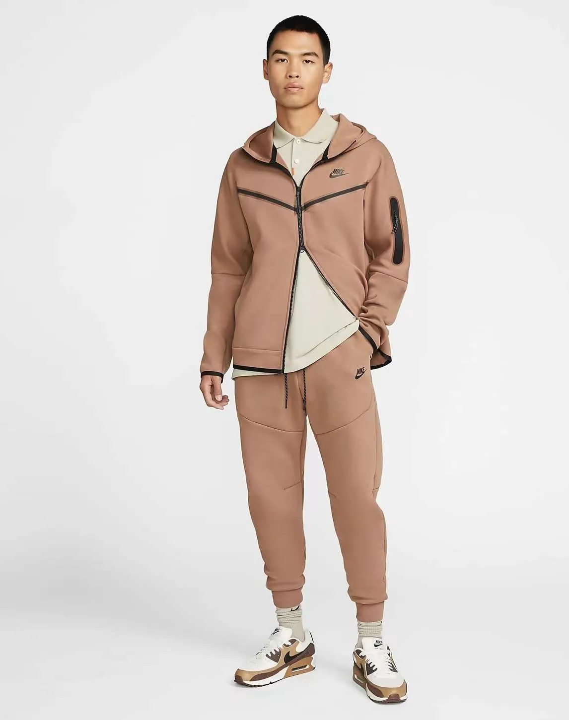 Chándal Nike Tech Fleece Beige