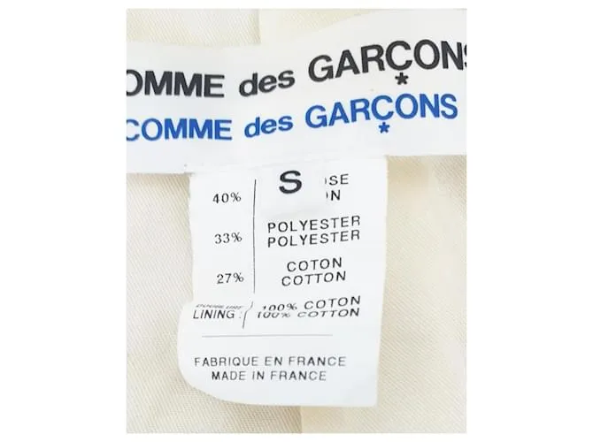 Comme Des Garcons Chaqueta dorada metalizada Dorado Metálico 