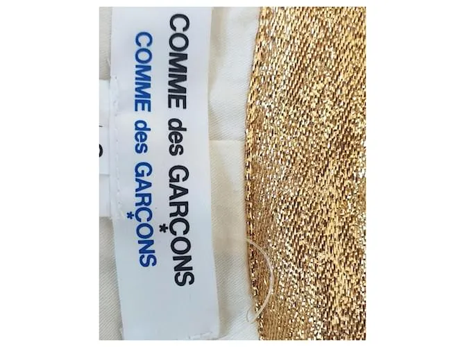 Comme Des Garcons Chaqueta dorada metalizada Dorado Metálico 