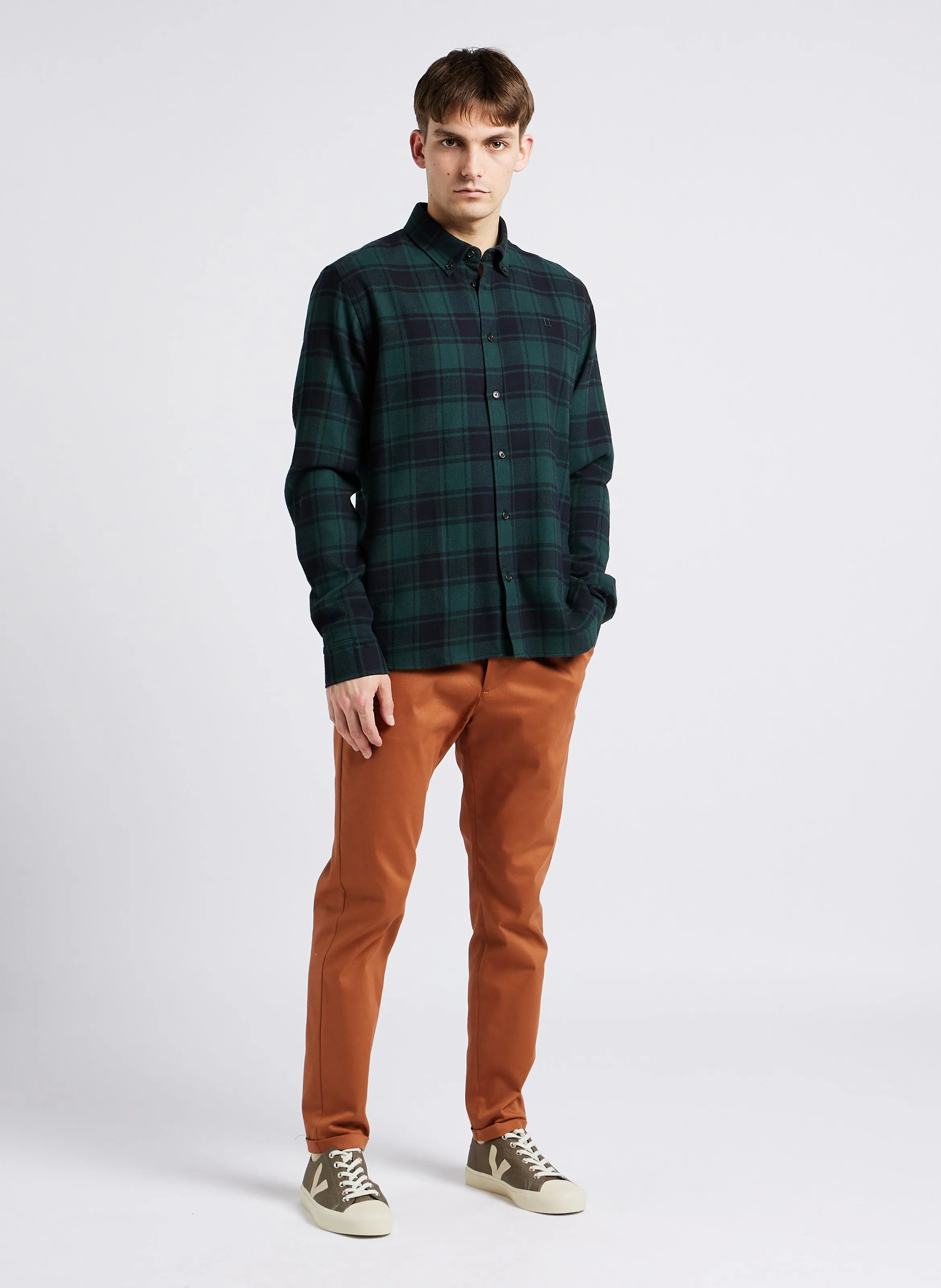 COMO  PANTALóN CHINO SLIM FIT DE ALGODóN ELáSTICO EN NARANJA