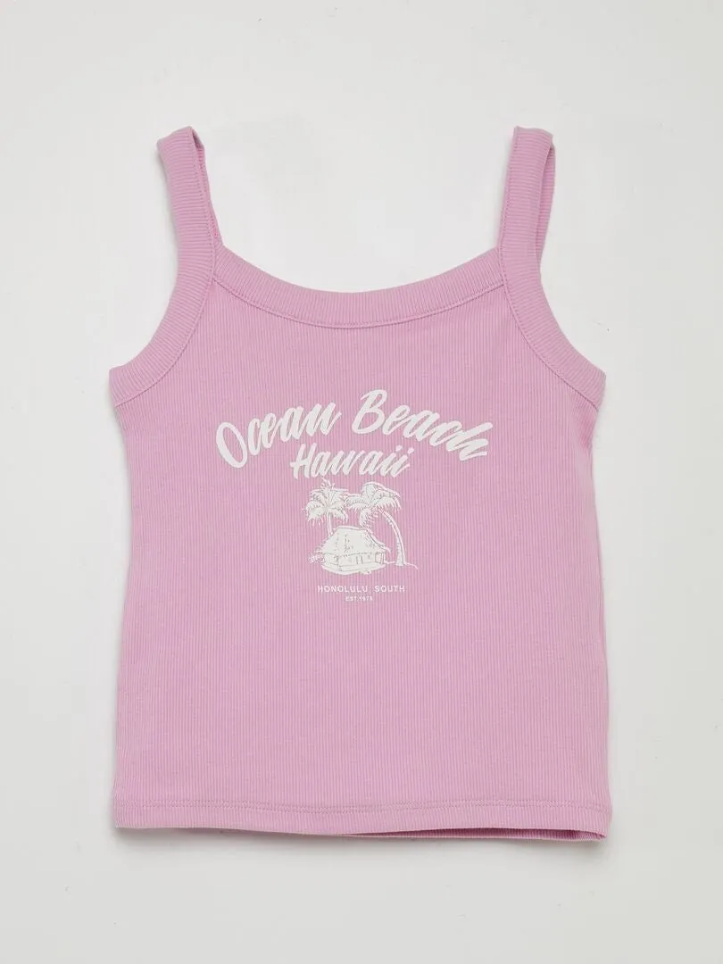 CONJUNTO DE PIJAMA ESTAMPADO  2 PIEZAS  ROSA