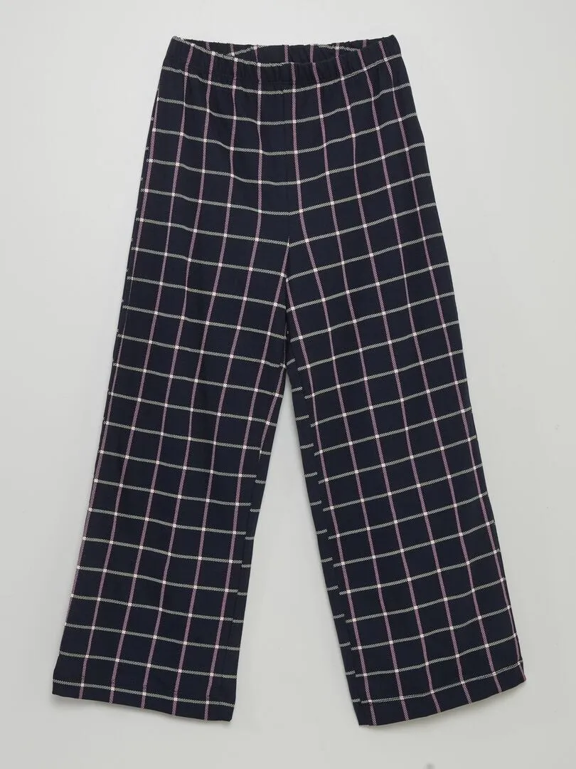 CONJUNTO DE PIJAMA ESTAMPADO  2 PIEZAS  ROSA