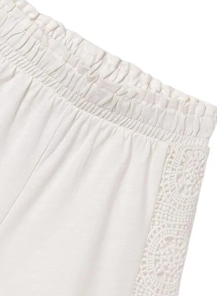 Conjunto Mayoral Short Bandas Beige Para Niña